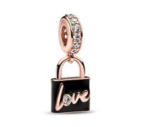 PANDORA Charm Colgante Candado Amor 782508 C01 Talla ÚNICA Mujer