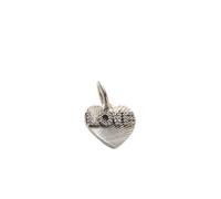 Pandora Charm colgante Corazón grabable Amor Plata de ley 925