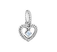 Pandora Charm Colgante Corazón de Esferas Azul Cielo 798854C07