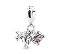 Pandora Charm Colgante en plata de ley Avión, Globo y Maleta 799435C01