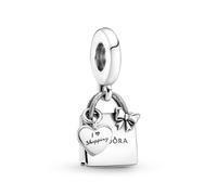 Pandora Passions Colgante con diseño de bolso de compra Pandora de plata de ley