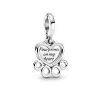 Pandora Passions Colgante con diseño de huella de pata de plata de ley