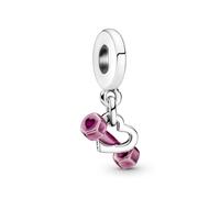 Pandora Charm Colgante en plata de ley Mancuerna & Corazón 799545C01