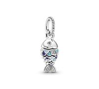 Pandora Charm Colgante en plata de ley Pez Escamas Azules 799428C01