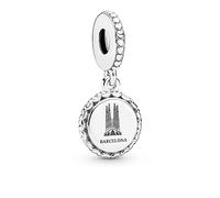 PANDORA Charm colgante en plata de ley Sagrada Familia Barcelona 792018 E007 TALLA ÚNICA MUJER