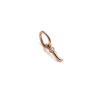 Pandora Moments Colgante con diseño de letra i chapado en oro de 14 quilates con circonitas cúbicas transparentes