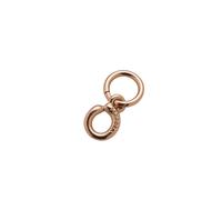 Pandora Moments Colgante con diseño de letra o chapado en oro de 14 quilates con circonitas cúbicas transparentes