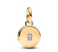 Pandora Charm Colgante Medalla Grabable que se abre 763066C01