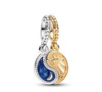 PANDORA. Charm Colgante Sol & Luna en Dos Tonos 762678C01.