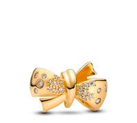 Pandora Charm con un recubrimiento en oro Lazo Brillante 763442C01