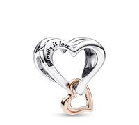 Pandora Charm Corazón Infinito en Filigrana en Dos Tonos 782642C00