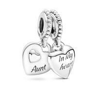 Pandora Charm en plata de ley colgante doble Tía y Sobrina 799188C00