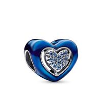 Pandora Charm en plata de ley Corazón Giratorio Azul 792750C01