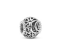 Pandora Charm en plata de ley en filigrana Sol, Estrellas y Luna 799183C00