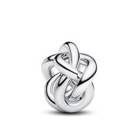 PANDORA Moments 793755C00 Breloque nœud Infini en Argent Sterling Compatible Avec Les Bracelets Moments, 13,3x12,5x7,7 mm, Argent Sterling, Pas de gemme