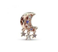 PANDORA Charm Estrella y Luna Creciente 789643 C01 TALLA ÚNICA MUJER