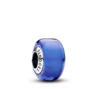 Pandora Moments Colgante de plata de ley con cristal de Murano azul