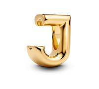 Pandora Mini Charm Letra J - Plata de Ley chapado en oro 14K - Compatible Moments 763956C00