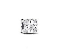 Pandora Charm Moments 793672C01 Cubo juguete móvil Plata de Ley