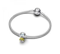 Pandora Abalorio Moments Disney 793749C01 Plata de ley 9,8x14,9x12,2 mm Compatible con Moments Verde