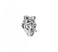 PANDORA Abalorio de plata de ley con diseño de pato de la marca Disney Daisy Duck, 7,1 x 13,9 x 7,4 mm, 793910C00