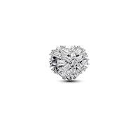Pandora Abalorio Charm 794240C01 Corazón Plata de Ley con Circonitas Cúbicas Compatible con Moments