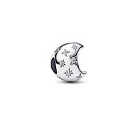 PANDORA Moments Charme de Medialuna de Plata de Ley con Citrino, Compatible con Moments, 794254C01