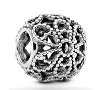 Pandora Charm Calado Rosas en Plata de Ley