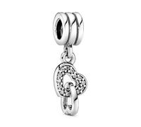 Pandora Icons Colgante con diseño de corazones de plata con circonitas cúbicas
