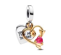 Charm colgante doble Pandora 763622C01 Corazón