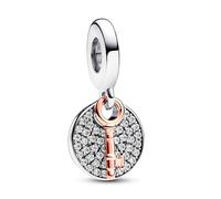 Pandora Charms Charm Colgante Doble Llave a la Felicidad en Dos Tonos 783236C01