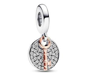 Pandora Charms Charm Colgante Doble Llave a la Felicidad en Dos Tonos 783236C01