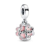 Pandora Charms Charm Colgante Doble Trébol de Cuatro Hojas de la Amistad 792245C01