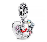 Pandora Charms Charm Colgante Doble Winnie the Pooh y Piglet de Disney 792214C01