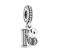 Pandora Charms Charm colgante en plata de ley 16 Años de Amor 797261CZ