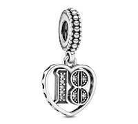 Pandora Charms Charm colgante en plata de ley 18 Años de Amor 797262CZ