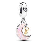 Pandora Charms Charm Colgante Luna y Llave en Dos Tonos 762985C01