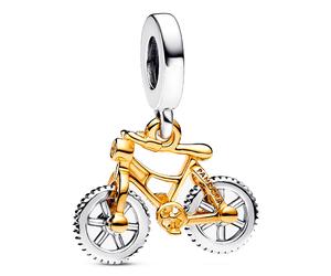 Pandora Charms Charm Colgante Ruedas de Bicicleta Girando en Dos Tonos 763354C01