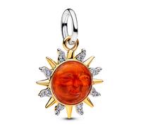 Pandora Charms Charm Colgante Sol Remolino en Dos Tonos 764703C01