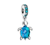 Pandora Pandora Charm Colgante en plata de ley Cristal de Murano Tortuga Marina 798939C01