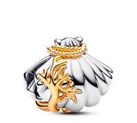 Pandora Charms Charm Concha en Dos Tonos de Ariel de Disney 764403C01