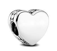 Pandora Moments Dije grabable con diseño de corazón en plata de ley