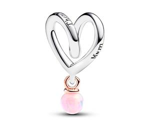 Pandora Charms Charm Corazón Envuelto en Dos Tonos 783242C01