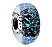 Pandora Charm en plata de ley Cristal de Murano Azul Oscuro 798938C00