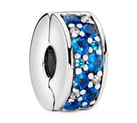 Pandora Joyería Charm Clip Pavé Azul 791817NSBMX