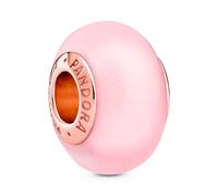 Pandora Charm de Cristal de Murano Rosa Mate en Rosa
