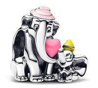 Pandora Moments Disney Dumbo & Mama Charm en Argent Sterling Compatible Moments 793751C01, 10,8x13x12,6 mm, Argent Sterling, Pas de gemme