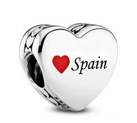 Charm en plata de ley Corazón España 792015 PANDORA E033 TALLA ÚNICA MUJER