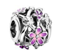 Pandora Charm Margarita Púrpura Filigrana en Plata de Ley