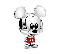 Pandora Disney Dije con diseño de Mickey de plata de ley con esmalte rojo y negro